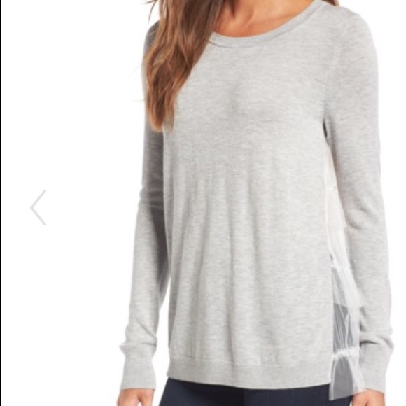 Chelsea28 Sweaters - Chelsea28 Tulle Back Sweater Size XS